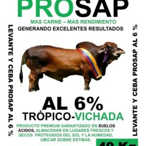 PROSAP AL 6% - Sal Mineralizada y Proteinada para Levante y Ceba — 40 kg
