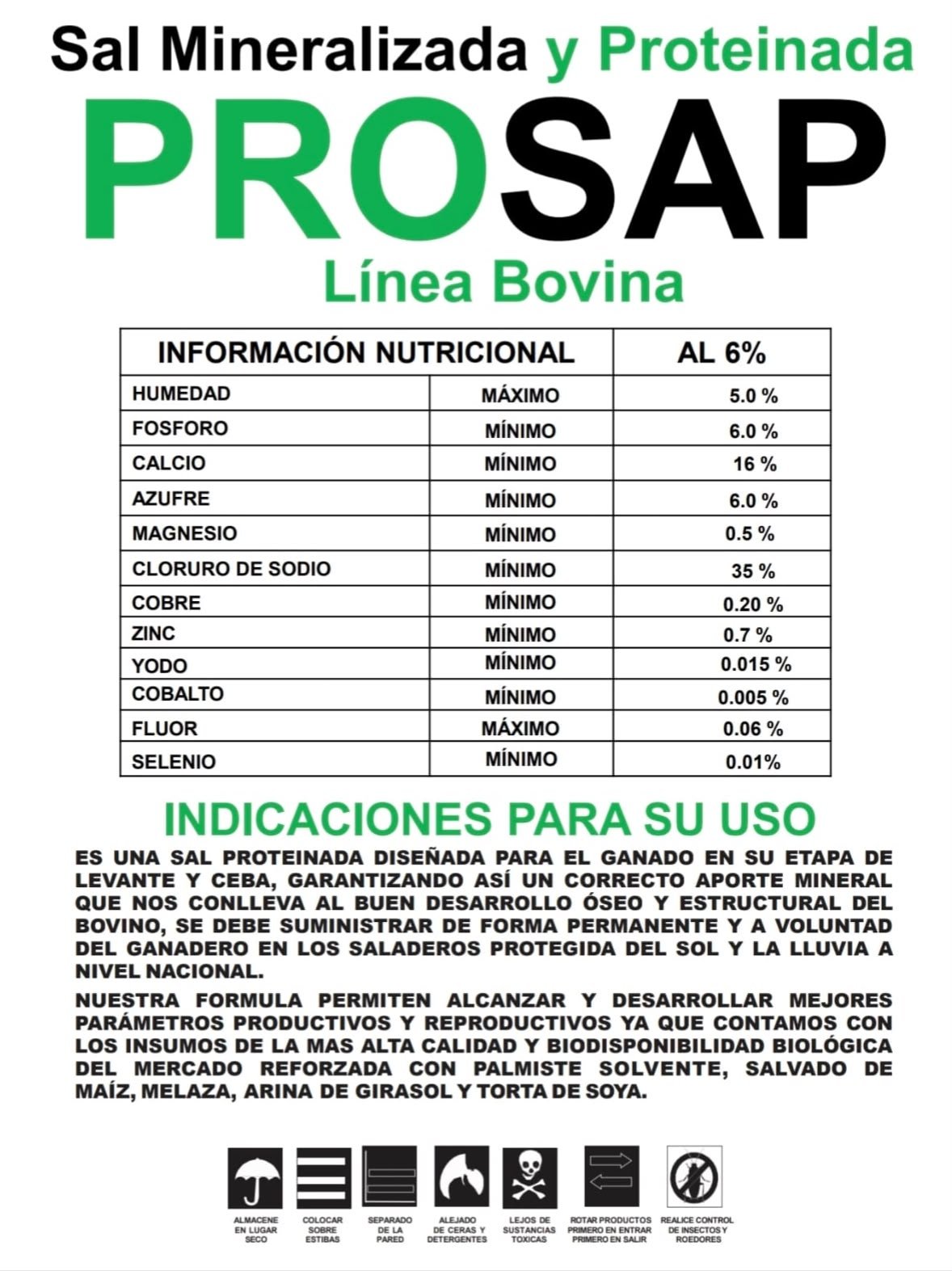 PROSAP AL 6% - Sal Mineralizada y Proteinada para Levante y Ceba — 40 kg - Image 2